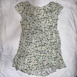 American Eagle floral print tie back dress
